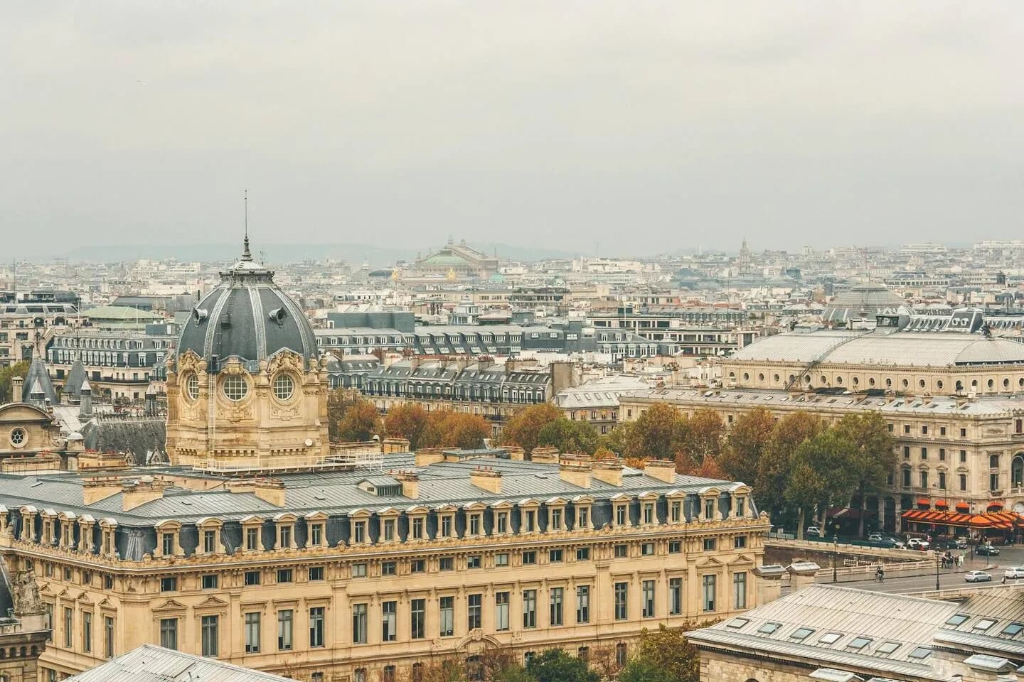 Paris rooftops, where many taxi Disney Paris journeys to Disneyland Paris begin
